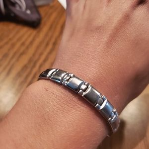 Magnetic Stainless Steel Bracelet S/M 7"